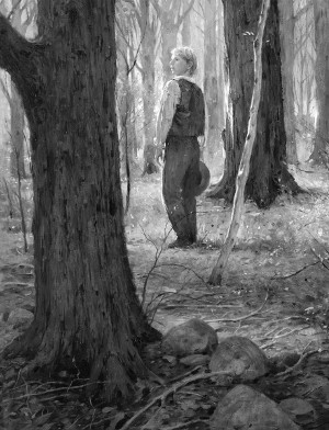 Joseph Smith går for å be i skogen
