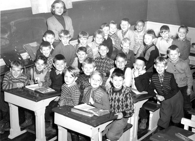 Typisk etnisk norsk skoleklasse på 70- og 80-tallet