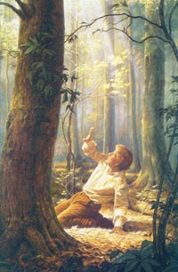 Faderen og Snnen viser seg for den unge Joseph Smith